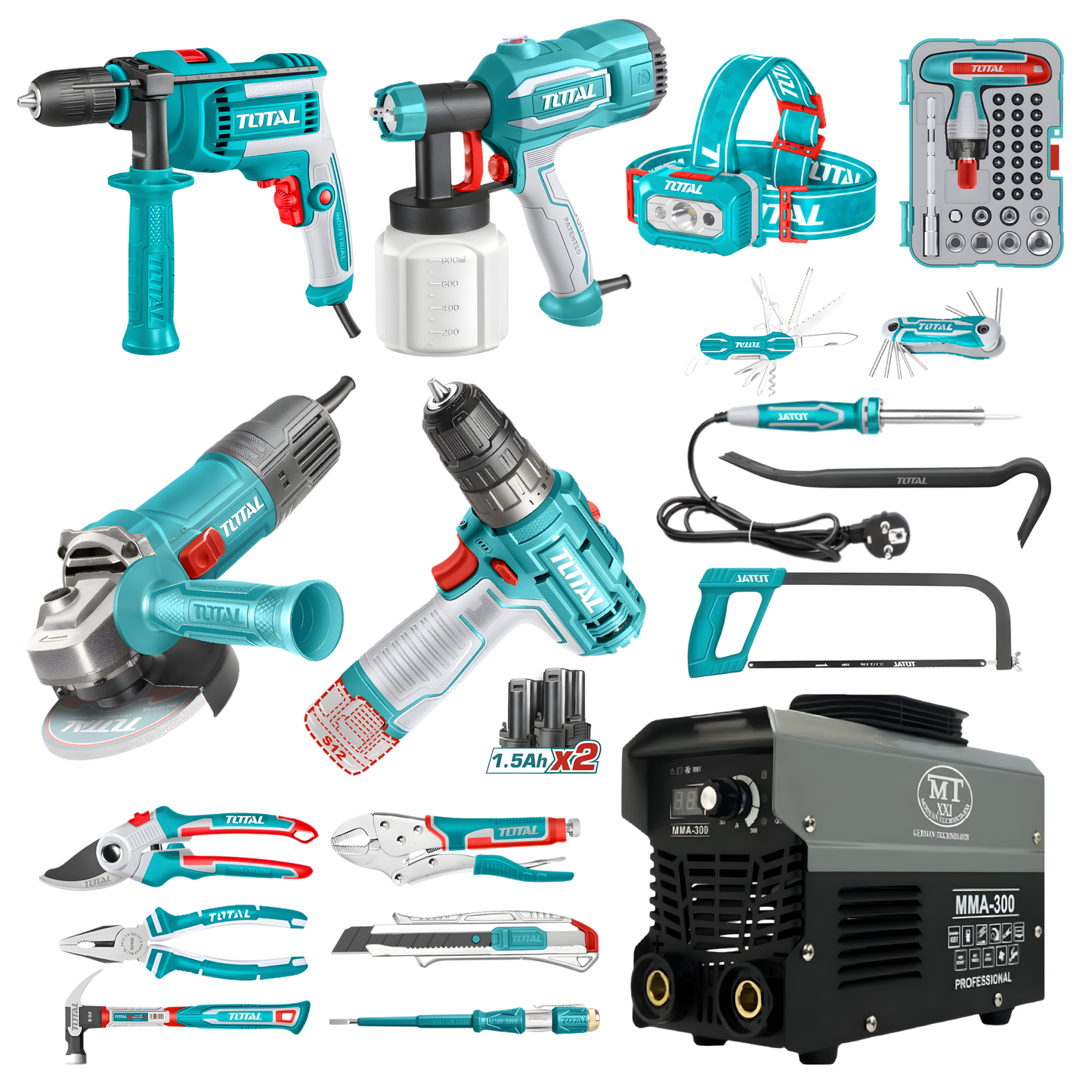 ტოტალის ხელსაწყოების ნაკრები 18 მოთხოვნადი ნივთი