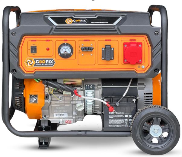 COOFIX გენერატორი ბენზინზე 7.5KW CF-EG024 (იქოქება გასაღებით) 3 ფაზიანი
