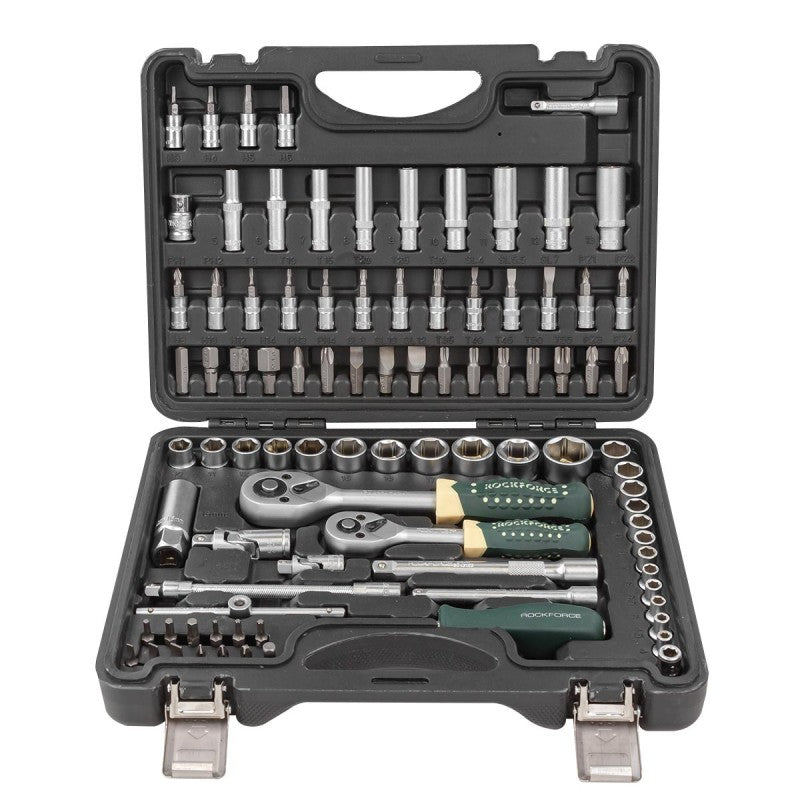 94 ნაჭრიანი ხელსაწყოების ნაკრები ROCKFORCE RF-4941-5 PREMIUM