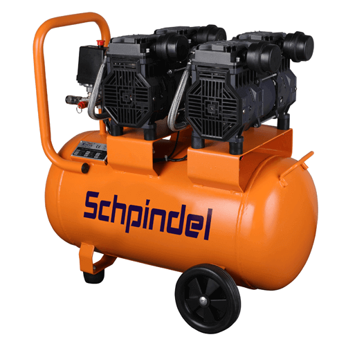 Schpindel ჰაერის კომპრესორი ზეთის გარეშე 50L 1350w