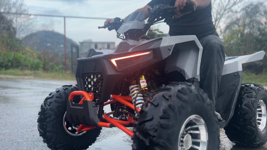 კვადროციკლი MODERN TECHNICS 125 კუბი ნაცრისფერი ალუმინის დისკებით