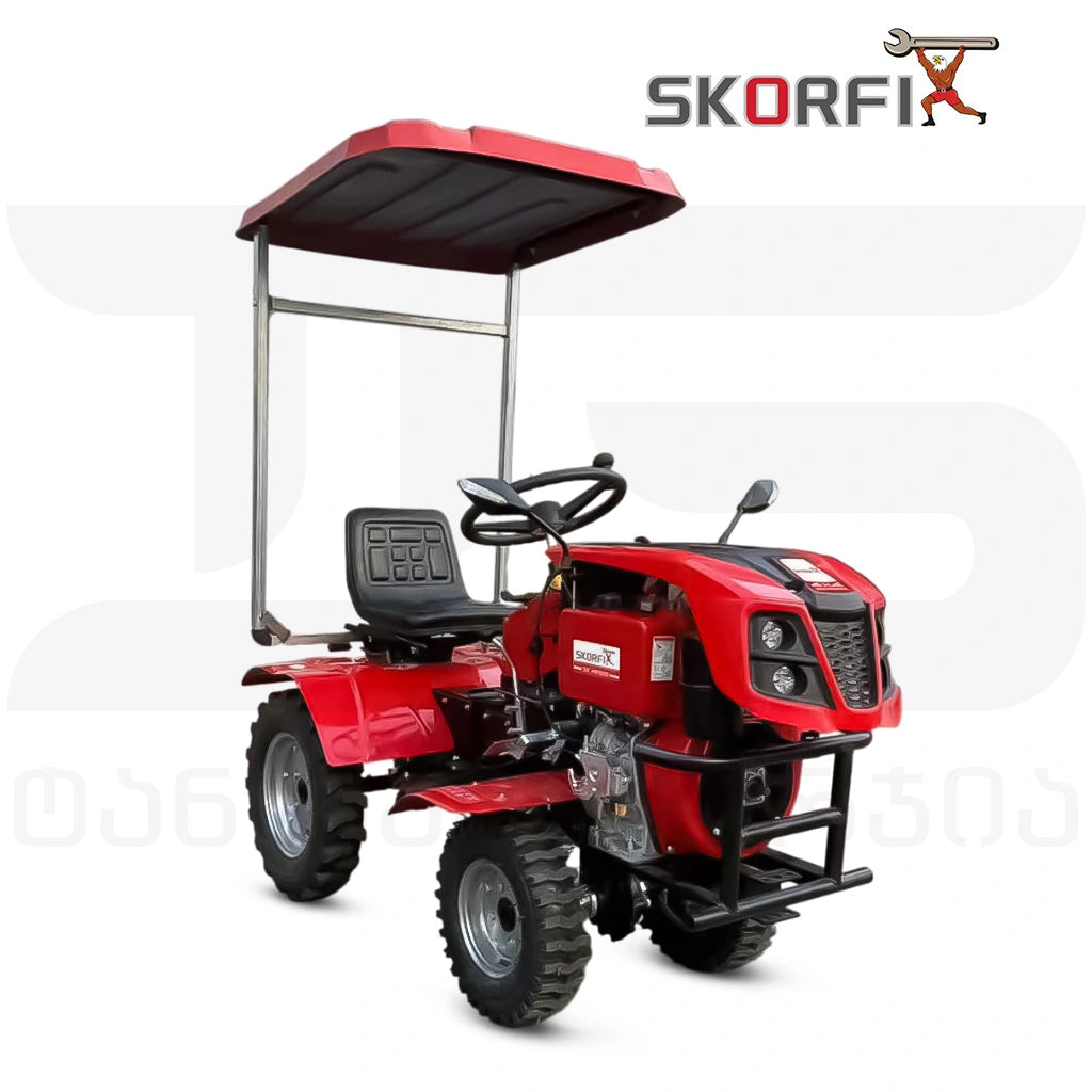 მოტობლოკი 4X4-ზე SKORFI დიზელზე 15 ცხ.ძ. ელ. სტარტერით და განათებით